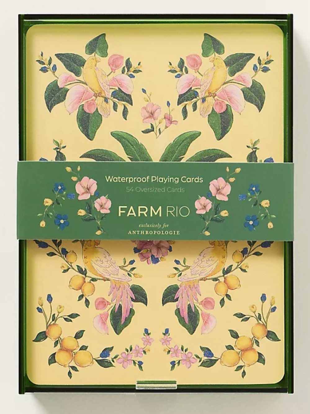 New! NWT Farm Rio x Anthropologie Waterproof Playing Cards